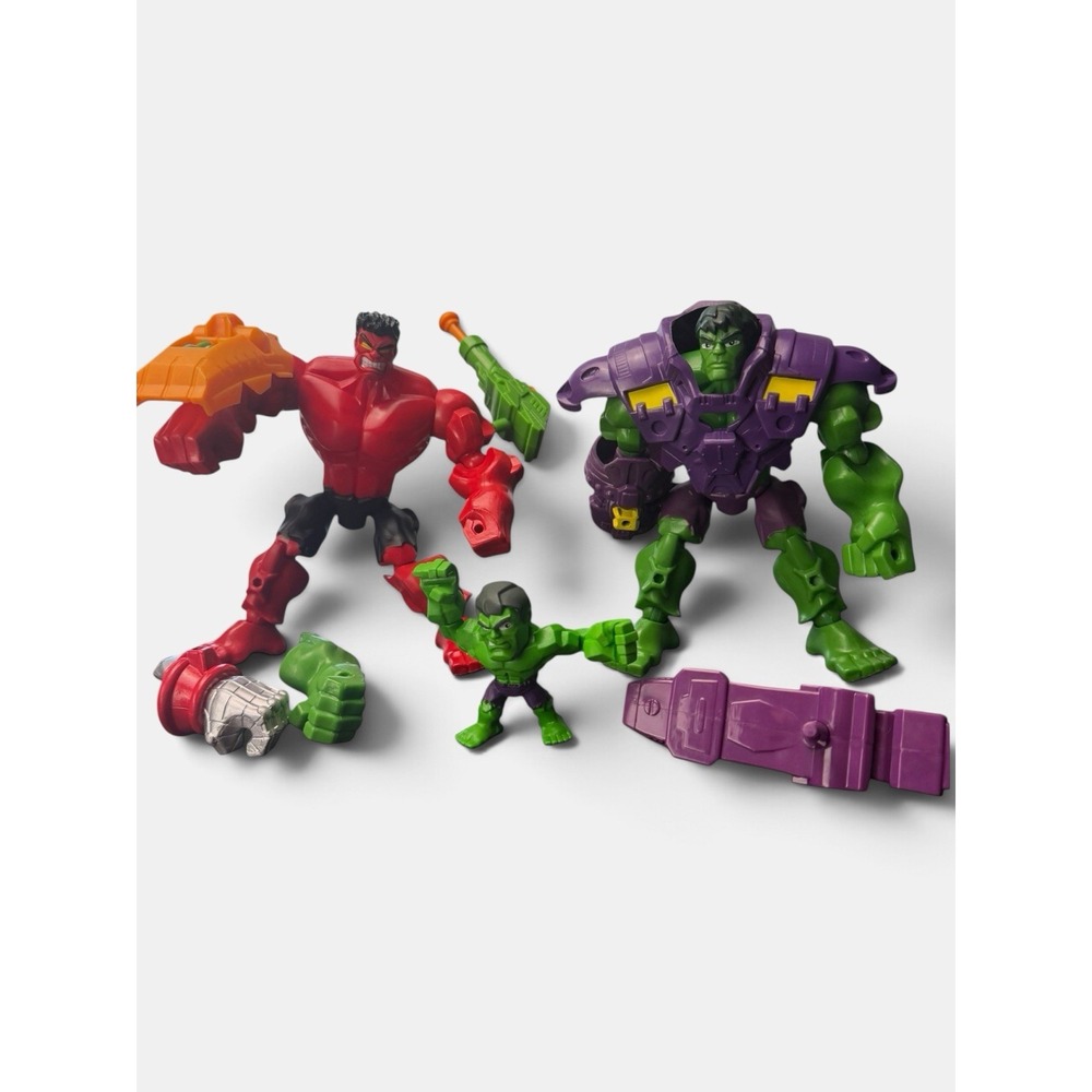 Marvel Hero Mashers Hulk Red Hulk Action Figure Lot